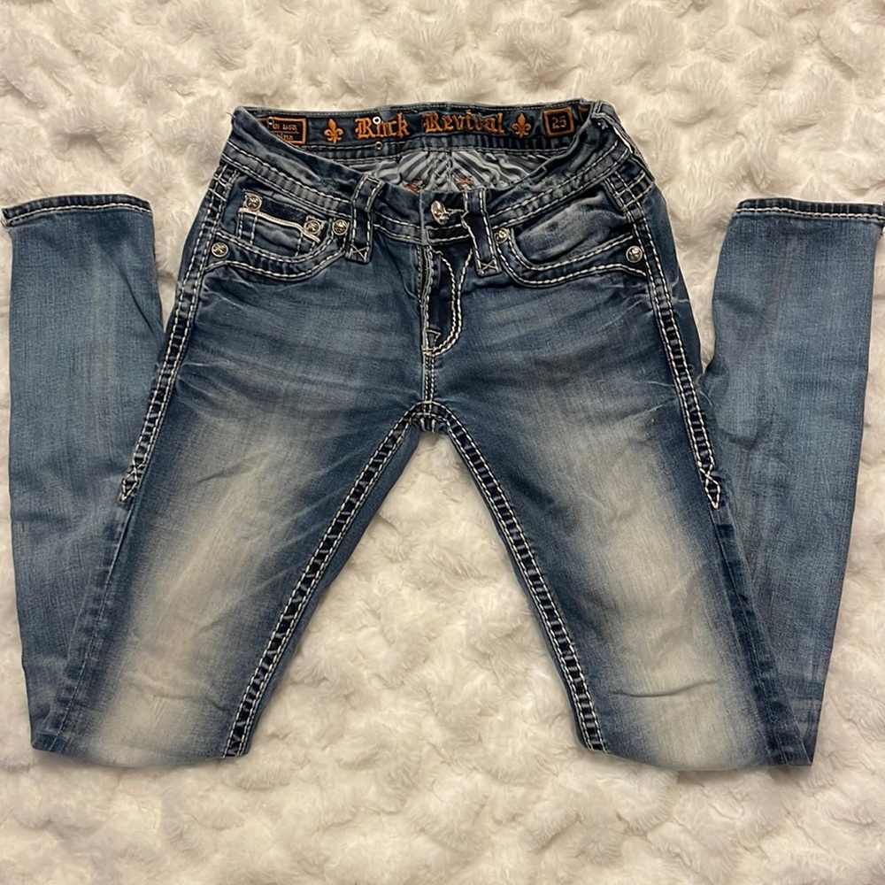 Rock Revival skinny jeans sz 25